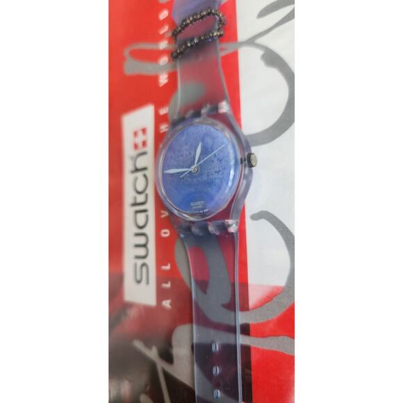 Swatch watch LA BANANE BLEUE GN192P 2000 Luxury Collection Vendôme NOS - Picture 6 of 12